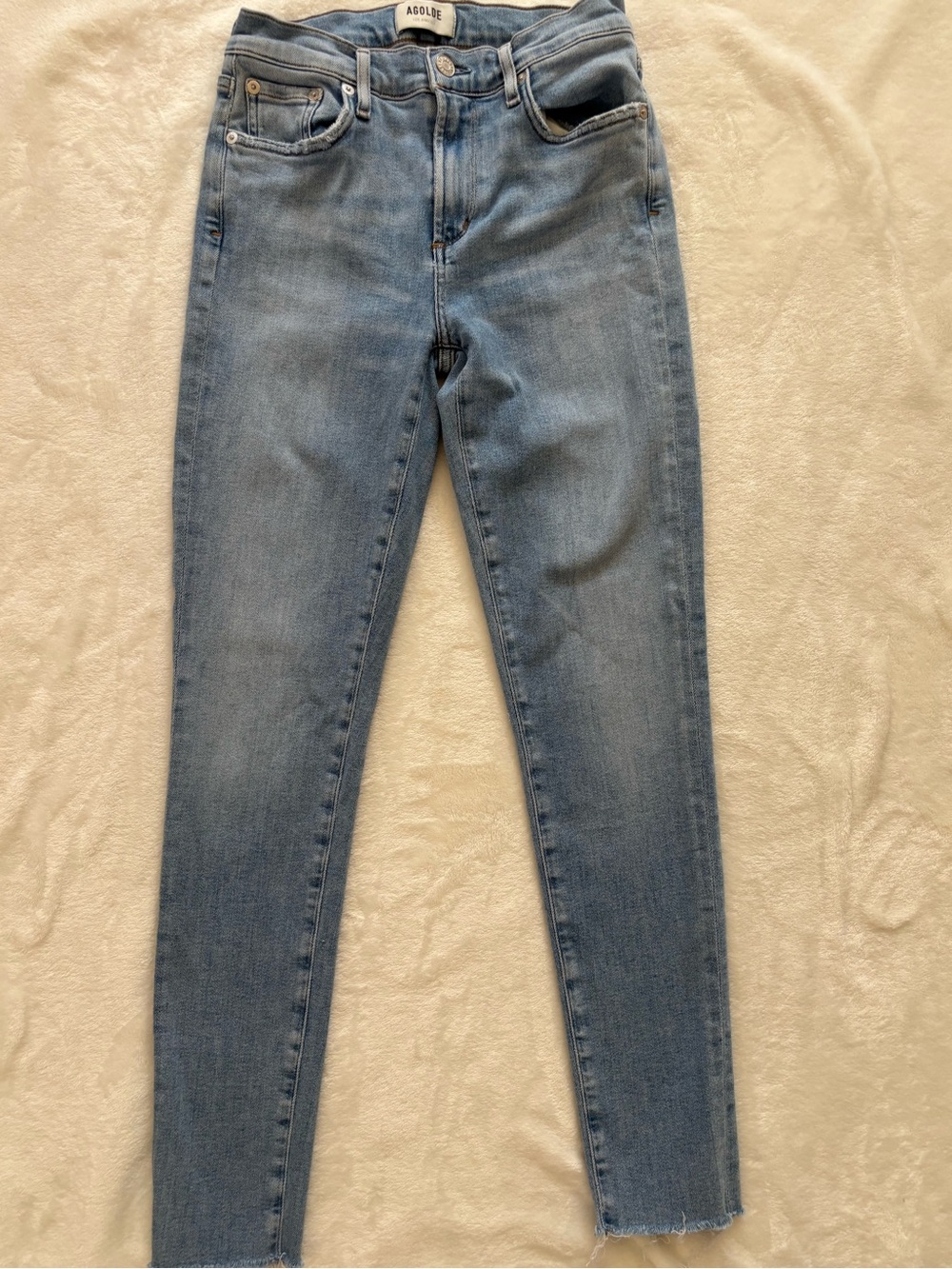 Aritzia Agolde distressed skinny jeans - Picture 2 of 8